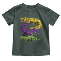 Aligator Crocodiles Louisiana Mardi Gras Toddler T Shirt
