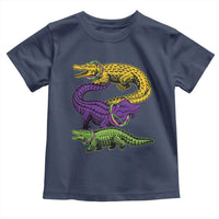 Aligator Crocodiles Louisiana Mardi Gras Toddler T Shirt