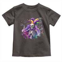 Mardi Gras Toddler T Shirt Jester Skeleton Skull Lovers