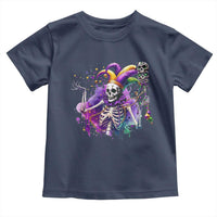 Mardi Gras Toddler T Shirt Jester Skeleton Skull Lovers