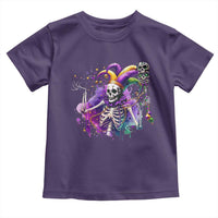Mardi Gras Toddler T Shirt Jester Skeleton Skull Lovers
