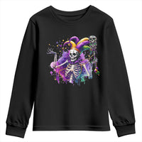 Mardi Gras Youth Sweatshirt Jester Skeleton Skull Lovers