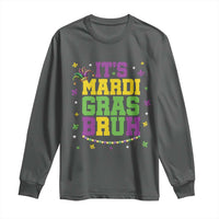 Bruh Mardi Gras Long Sleeve Shirt Funny Fat Tuesday Teens Boys Kids