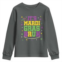 Bruh Mardi Gras Youth Sweatshirt Funny Fat Tuesday Teens Boys Kids