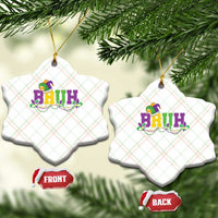Bruh Mardi Gras Ceramic Ornament Carnival New Orleans Trip Parade Outfit Teens Boys Kids - Wonder Print Shop