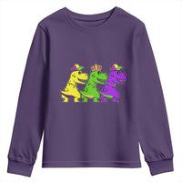 Mardi Gras Youth Sweatshirt Kids Trex Dinos Toddler Boys