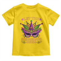 Let The Shenanigans Begin Mardi Gras Toddler T Shirt Masquerade Mask Beads