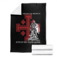 Catholic Knight Templar Crusader Cross Throw Blanket Kingdom Of Jerusalem