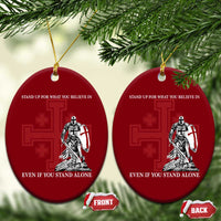 Catholic Knight Templar Crusader Cross Ceramic Ornament Kingdom Of Jerusalem