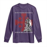 Catholic Knight Templar Crusader Cross Long Sleeve Shirt Kingdom Of Jerusalem