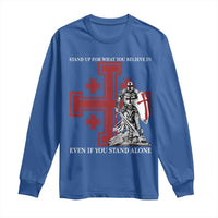 Catholic Knight Templar Crusader Cross Long Sleeve Shirt Kingdom Of Jerusalem