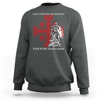 Catholic Knight Templar Crusader Cross Sweatshirt Kingdom Of Jerusalem