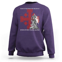 Catholic Knight Templar Crusader Cross Sweatshirt Kingdom Of Jerusalem