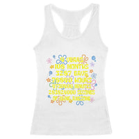 9th Birthday Gifts Racerback Tank Top Flowers Girl Son Boy 9yr 9 Year Old Bday