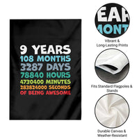 9 Year Old Bday Garden Flag Son Boy 9yr 9th Birthday Gifts