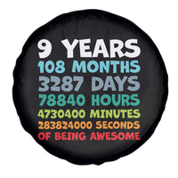 9 Year Old Bday Spare Tire Cover Son Boy 9yr 9th Birthday Gifts