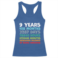 9 Year Old Bday Racerback Tank Top Son Boy 9yr 9th Birthday Gifts