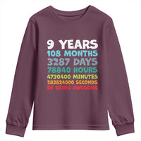 9 Year Old Bday Youth Sweatshirt Son Boy 9yr 9th Birthday Gifts