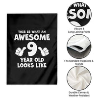 9th Birthday Gifts Garden Flag Awesome 9 Year Old Bday Son Boy Girl 9yr