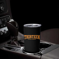 Thirteen Official Teenager Tumbler Cup Vintage Retro Varsity 13th Birthday Gift Teen Girl