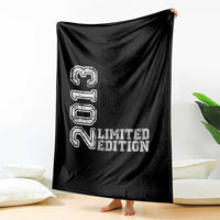2013 Limited Edition Throw Blanket Limited Edition 13th Birthday Boys Girl