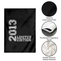 2013 Limited Edition Garden Flag Limited Edition 13th Birthday Boys Girl