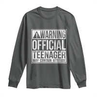 13th Birthday Long Sleeve Shirt Warning Official Teenager Boy 13yr