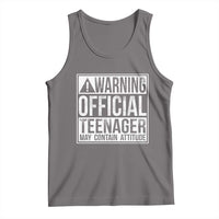 13th Birthday Tank Top Warning Official Teenager Boy 13yr