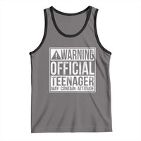 13th Birthday Tank Top Warning Official Teenager Boy 13yr