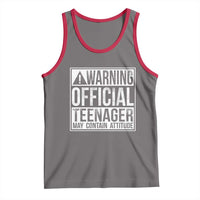 13th Birthday Tank Top Warning Official Teenager Boy 13yr