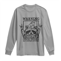 Vintage Raccoon 13th Birthday Long Sleeve Shirt 13 Year Old Official Teenager Gifts