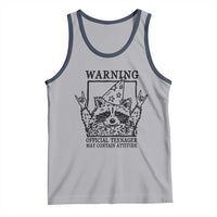 Vintage Raccoon 13th Birthday Tank Top 13 Year Old Official Teenager Gifts