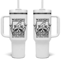 Vintage Raccoon 13th Birthday Tumbler With Handle 13 Year Old Official Teenager Gifts