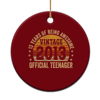 Vintage 2013 Official Teenager Ceramic Ornament 13 Year Old 13th Birthday