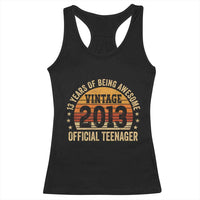 Vintage 2013 Official Teenager Racerback Tank Top 13 Year Old 13th Birthday