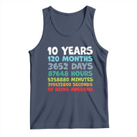 10 Year Old Bday Tank Top 10 Years 120 Months Of Being Awesome 10th Birthday Gifts
