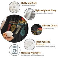 Awesome Since 1976 Birthday Throw Blanket Vintage 50th 50 Year Old Bday Gifts