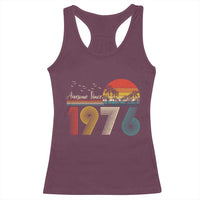 Awesome Since 1976 Birthday Racerback Tank Top Vintage 50th 50 Year Old Bday Gifts