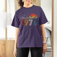 Awesome Since 1976 Birthday T Shirt For Women Vintage 50th 50 Year Old Bday Gifts
