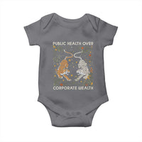 Public Health Over Corporate Wealth Baby Onesie Boho Tiger
