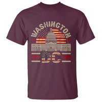 Washington DC T Shirt Retro US Flag Souvenir Gift