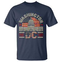 Washington DC T Shirt Retro US Flag Souvenir Gift