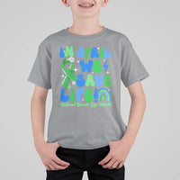 In April We Save Lives Organ Donation Donate Life Month T Shirt For Kid Green Ribbon