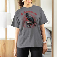 Sic Semper Tyrannis & Raven T Shirt For Women Protest Feminist Activist