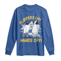 Penguins Resist Long Sleeve Shirt Flippers Up Hands Off Protest Against Tariffs