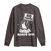 Funny Resist Penguins Long Sleeve Shirt Tariffs on Penguins? Really