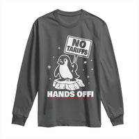 Funny Resist Penguins Long Sleeve Shirt Tariffs on Penguins? Really