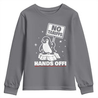 Funny Resist Penguins Youth Sweatshirt Tariffs on Penguins? Really