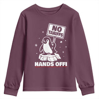 Funny Resist Penguins Youth Sweatshirt Tariffs on Penguins? Really