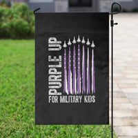 Purple Up For Military Kids Garden Flag US Flag Military Child Support